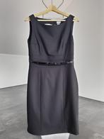 H&M stijlvolle zwarte jurk met ceintuur (maat: 40), Maat 38/40 (M), H&M, Zwart, Nieuw