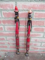 MASAI beeldjes Oost Afrika nomaden volk kleurig hoog 45 cm, Antiek en Kunst, Kunst | Niet-Westerse kunst, Ophalen of Verzenden