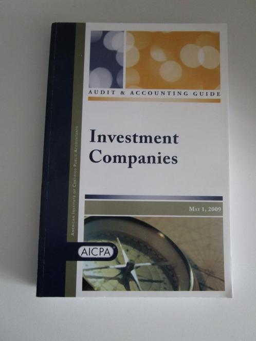 Investment Companies – Audit & Accounting Guide (AICPA), Boeken, Studieboeken en Cursussen, Zo goed als nieuw, Overige niveaus