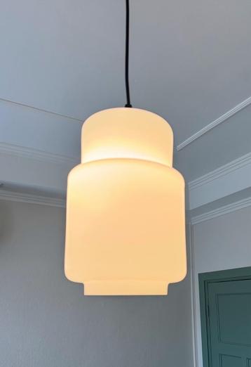 Vintage hanglamp plafondlamp melkglas Philips beschikbaar voor biedingen