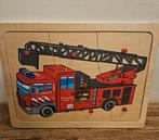 Houten puzzel brandweer, Kinderen en Baby's, Speelgoed | Houten speelgoed, Ophalen, Zo goed als nieuw