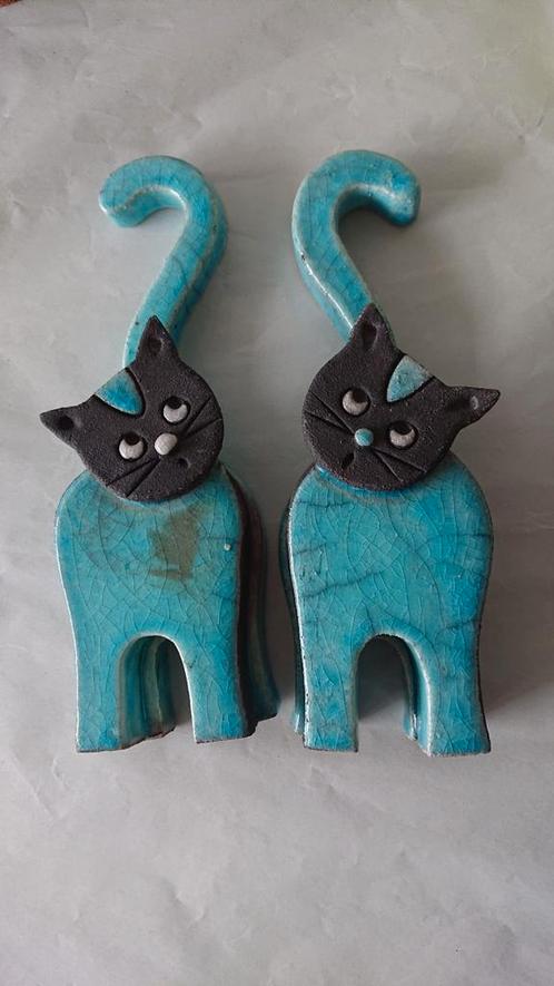 Raku Kat Beeldjes - Italiaans Keramiek, Verzamelen, Beelden en Beeldjes, Nieuw, Dier, Ophalen