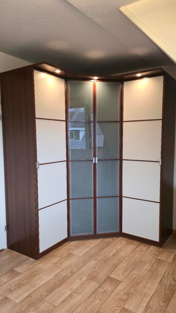 Ikea Hoek Kledingkast pax met Inbouwverlichting, Huis en Inrichting, Kasten | Kledingkasten, Ophalen, Gebruikt, 50 tot 75 cm, 200 cm of meer