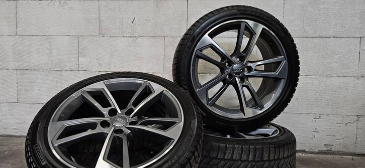 18" Audi A4 B9 8W B8 S-line orig velgen winterbanden, Auto-onderdelen, Banden en Velgen, Banden en Velgen, Winterbanden, 18 inch