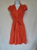 Grappige zalmkleurige gestreepte jurk mt S/M merk H&M, Overige kleuren, ., Ophalen of Verzenden, Zo goed als nieuw