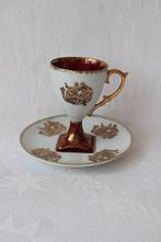 Antiek Frans Art Deco Treves porselein kop en schotel c 1930, Antiek en Kunst, Antiek | Porselein, Ophalen of Verzenden