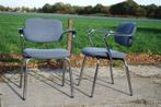 Buisframestoelen Strafor Steelcase, Huis en Inrichting, Stoelen, Ophalen, Gebruikt, Twee, Metaal