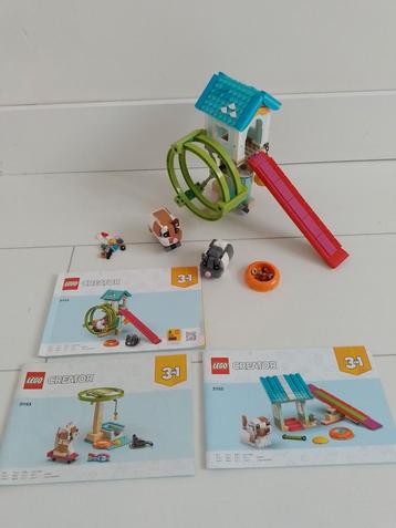 Lego Creator 3 in 1 31155 Hamsterwiel kat poes hondenhok beschikbaar voor biedingen