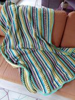 Gehaakte,  gestreepte deken, Ophalen of Verzenden, Nieuw