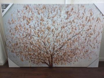 Schilderij Boom met Gouden Bladeren beschikbaar voor biedingen