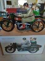 Vintage Metalen Motor met Zijspan - Speelgoed, Ophalen of Verzenden