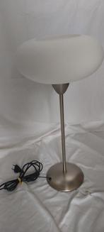 Tafellamp mat glas doorsnee 26 cm hoogte kap 12 cm, Ophalen, 50 tot 75 cm, Modern, Glas