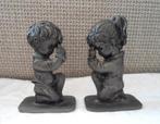 Tinnen Biddende kinderen. Meisje en jongen.Comefa Vlissingen, Antiek en Kunst, Antiek | Tin, Ophalen of Verzenden