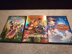 Pinocchio, Zootropolis en Rapunzel DVD, Ophalen of Verzenden, Zo goed als nieuw