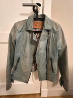 Goosecraft Leren Jack Lichtblauw Maat M - Zo Goed Als Nieuw!, Kleding | Dames, Jassen | Zomer, Ophalen of Verzenden, Zo goed als nieuw