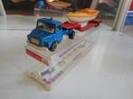 Majorette Scania met trailer en boot in Doos, Hobby en Vrije tijd, Modelauto's | Overige schalen, Ophalen of Verzenden, Zo goed als nieuw