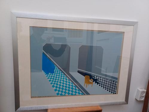 zeefdruk Theo van den Akker kunstenaar serigrafie, Antiek en Kunst, Kunst | Litho's en Zeefdrukken, Ophalen