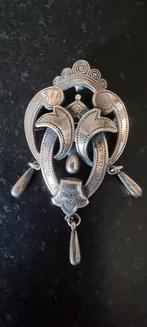 Zilveren vintage broche en kettinghanger andreas daub, Verzenden, Zo goed als nieuw, Zilver, Zilver