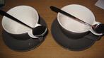 2x soepkom met lepel,izgs, Ophalen of Verzenden, Zo goed als nieuw, Overige materialen, Pot, Bus of Blik