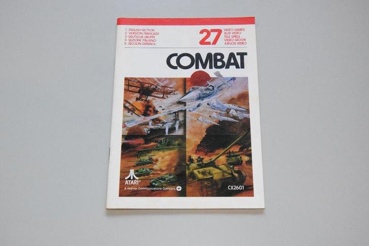 Atari 2600 : Combat (alleen Handleiding), Spelcomputers en Games, Games | Atari, Gebruikt, Atari 2600, Racen en Vliegen, 1 speler