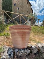 Handgemaakte Italiaanse terracotta pot Montefalco, Tuin en Terras, Bloempotten, Ophalen of Verzenden