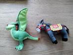 2 efteling vingerpopptjes draak en ezel, Kinderen en Baby's, Speelgoed | Knuffels en Pluche, Ophalen of Verzenden, Zo goed als nieuw