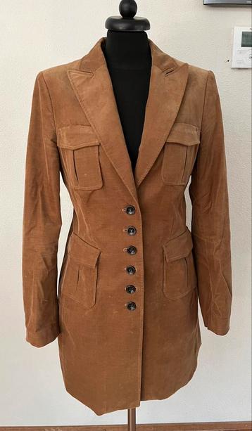 Lange cognackleurige blazer van Josephine en co beschikbaar voor biedingen