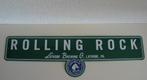 Reclamebord rolling rock Premium bier USA, Verzamelen, Merken en Reclamevoorwerpen, Ophalen of Verzenden, Nieuw, Reclamebord