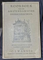 Oud Kookboek Amsterdamse Huishoudschool, jaren '20, Antiek en Kunst, Ophalen of Verzenden, C.J. Wannée