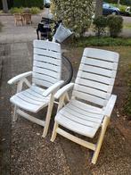 2x Hartman Tuinstoelen - Verstelbaar & Inklapbaar, Ophalen, Gebruikt, Plastic, Verstelbaar