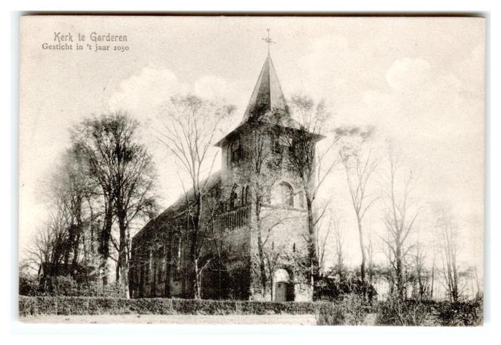 Garderen, Kerk te Garderen, Verzamelen, Ansichtkaarten | Nederland, Gelopen, Gelderland, Voor 1920, Verzenden