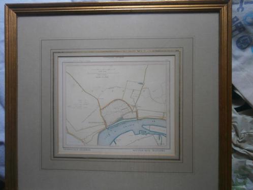 KATENDRECHT .Rotterdam, Mooie ingel. Landkaart, Boeken, Atlassen en Landkaarten, Gelezen, Landkaart, Nederland, 1800 tot 2000
