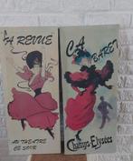 Set oude vintage Franse prenten La Revue & Cabaret, Antiek en Kunst, Curiosa en Brocante, Ophalen of Verzenden