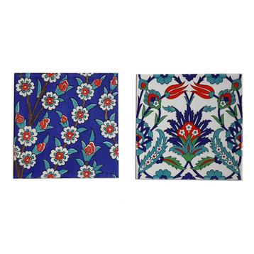 2 tegels - Iznik en Kütahya  beschikbaar voor biedingen