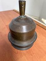 Brocante | antieke | ouderwetse koperen wasstamper, Ophalen