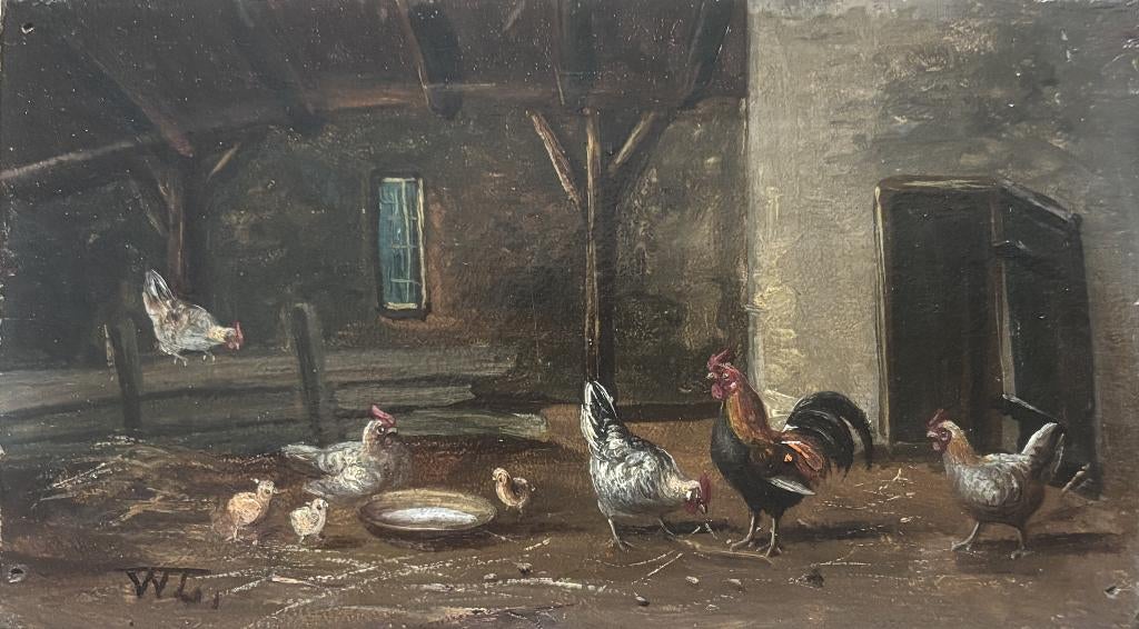 Wilhelm Lammers (1857-1913) - Stilleven met pluimvee, Ophalen of Verzenden