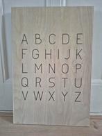 Decoratief houten Alfabet bord/schilderij, Ophalen, Zo goed als nieuw