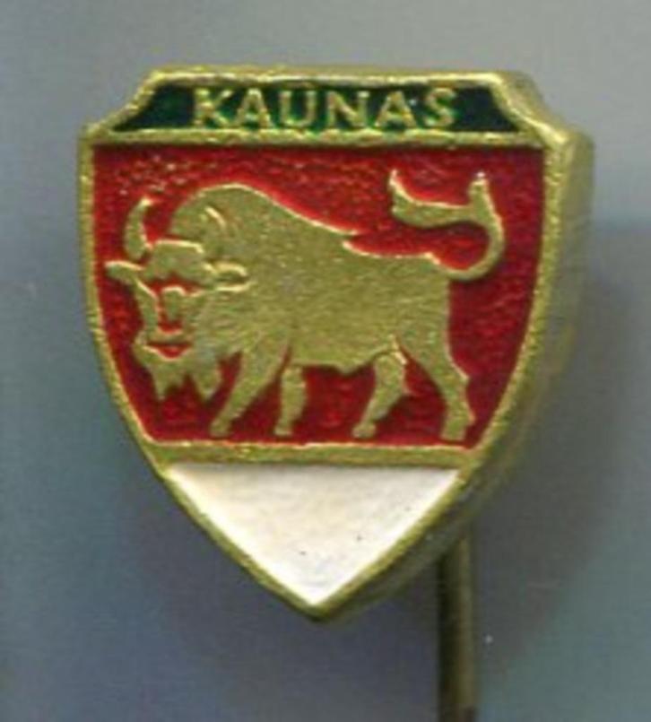 Kaunas Litouwen stadswapen koper speldje ( B_140 ), Verzamelen, Speldjes, Pins en Buttons, Nieuw, Speldje of Pin, Stad of Land