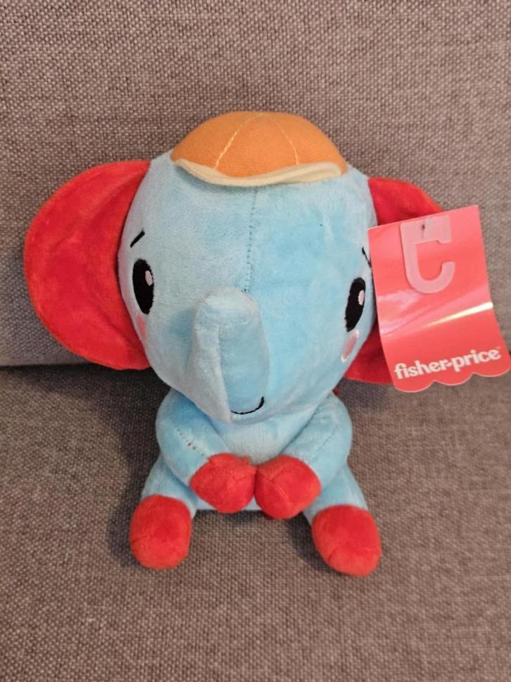 Olifant Pluche Fisher-Price (22*14cm), Kinderen en Baby's, Speelgoed | Fisher-Price, Nieuw, Duw- of Trekspeelgoed, Ophalen of Verzenden