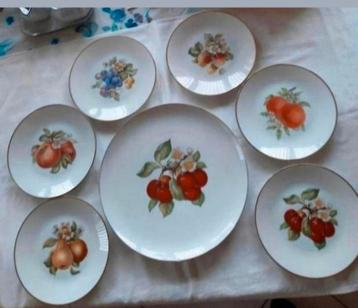 Hutschenreuther Selb LHS schaal borden fruit set   beschikbaar voor biedingen