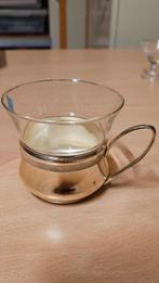 Quist theeglas met verzilverde houder, Ophalen of Verzenden