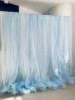 Mooie luxe tule backdrop te huur verkrijgbaar in div kleuren, Ophalen, Nieuw, Versiering, Geboorte of Huwelijk