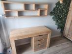 Kinderbureau van steigerhout met wandmeubel, Huis en Inrichting, Bureaus, Ophalen, Gebruikt