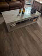 Mooie salontafel met glazen blad, Ophalen, 100 tot 150 cm, 50 tot 100 cm, Minder dan 50 cm