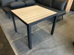 Polywoodtafel 90 x 90 cm. Kleur blad: Sand. Aluminium frame., Ophalen, Nieuw, Vierkant, Aluminium