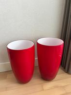 robijn rode siervazen, Huis en Inrichting, Woonaccessoires | Vazen, Ophalen, Minder dan 50 cm, Rood, Glas