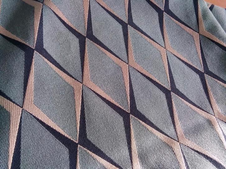 2 Sierkussenhoesjes aqua geometrisch patroon, Huis en Inrichting, Woonaccessoires | Kussens, Nieuw, Blauw, Vierkant, Verzenden