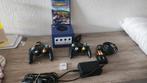 Nintendo GameCube met 2 imitatie controllers en mariokart, Ophalen, Gebruikt, Met 2 controllers, Paars