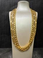 Prachtige 14 , 18 en 21k gouden figaro kettingen, Ophalen of Verzenden, Zo goed als nieuw, Goud