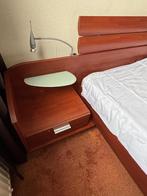 Gratis 2-persoonsbed, Huis en Inrichting, Slaapkamer | Bedden, Ophalen, Gebruikt, Bruin, Tweepersoons